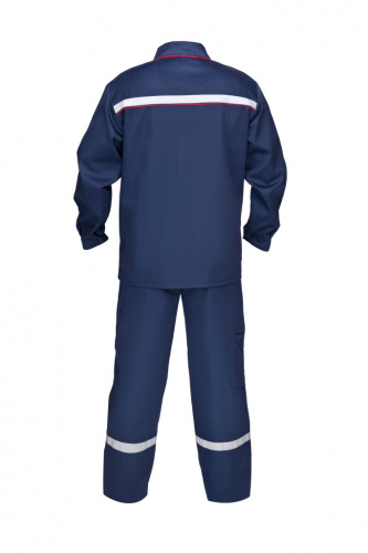 Костюм "Профессионал": куртка, полу (синий с красным кантом и СОП25мм) ткань Смесовая фото 6