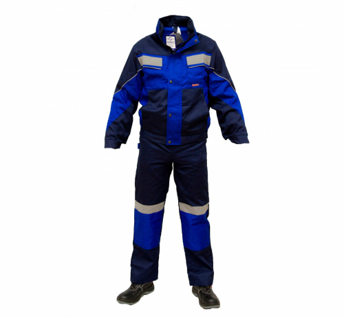 Костюм "Орион": куртка, брюки (синий с васильковым и СОП), ткань Смесовая
