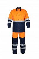 Костюм "Глобал-Дор": куртка, брюки (оранж+син и СОП 50мм, летн, ткань Смесовая