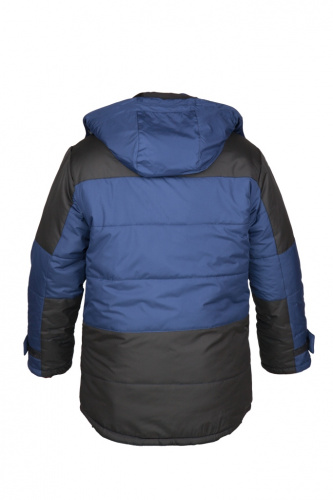Куртка "Глобал Плюс" утепленная (синий с черным) ткань Dewspo фото 4