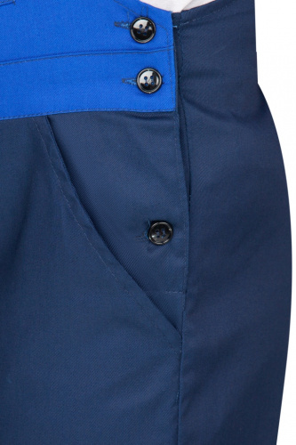 Костюм "Орион": куртка, полукомбинезон (синий с васильковым и СОП), ткань Смесовая фото 5