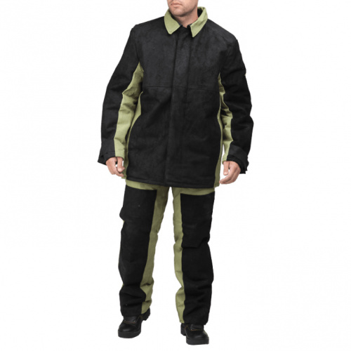 Костюм сварщика с накладками из кожевенного спилка 1,5 кв.м: куртка, брюки 104-108/170-176