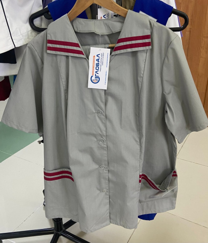 Костюм "Женева" женский: куртка, брюки (серый+бордо) ткань Смесовая 120 г/м2