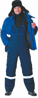 Костюм "Новатор":куртка, п/к, утепл. (синий с васильковым и СОП), ткань смесовая 96-100/170-176