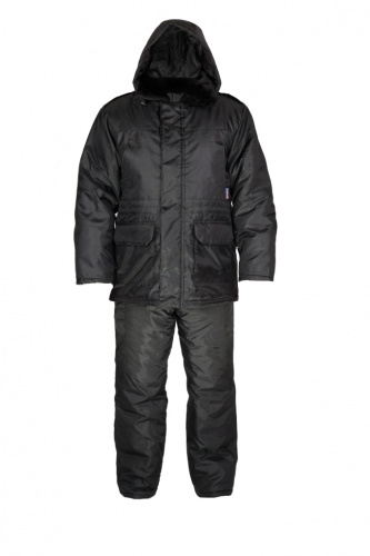 Куртка "Охранник" утепл. (черный ) тк. оксфорд 104-108/170-176