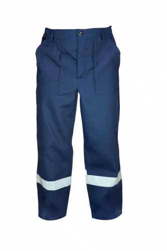 Костюм "Сургут": куртка, брюки (тёмно-синий с васильковым и СОП), ткань Смесовая фото 4