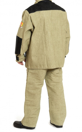 Костюм сварщика с накладками СПИЛКА БЕЗ 3,5 кв.м: куртка, брюки