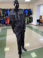 Костюм "Мастер": куртка, брюки, летн. (черн+т.серыЙ), ткань Смесовая