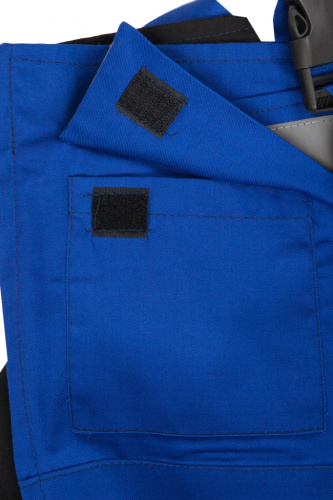 Костюм "Орион": куртка, полукомбинезон ( черным с васильк и СОП), ткань Смесовая фото 7