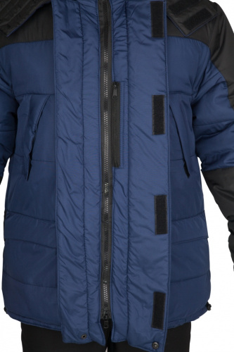 Куртка "Глобал Плюс" утепленная (синий с черным) ткань Dewspo фото 8
