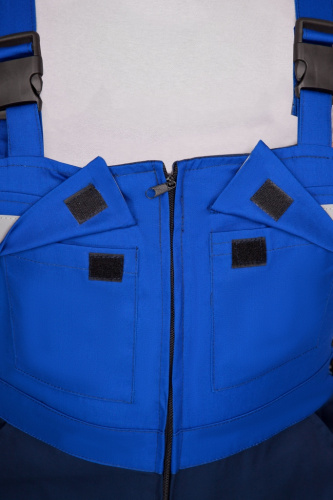 Костюм "Орион": куртка, полукомбинезон (синий с васильковым и СОП), ткань Смесовая фото 3