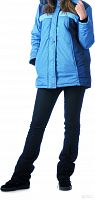 Куртка "Фристайл" женская, утепленная (синяя с голубым), ткань 100% п/э